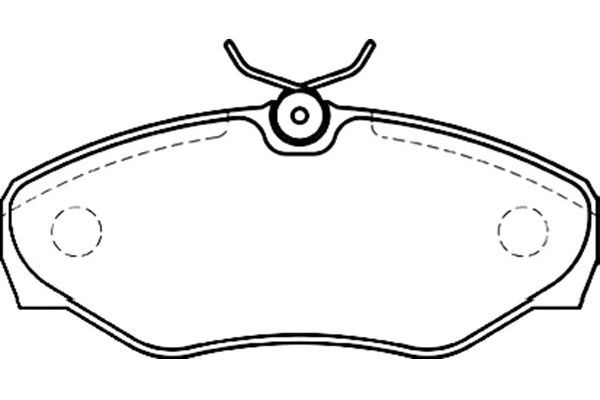 KAVO PARTS Комплект тормозных колодок, дисковый тормоз BP-6579